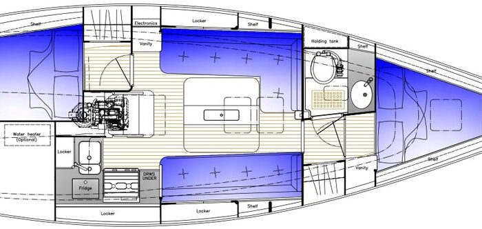 Hallberg-Rassy 310 Layout 1