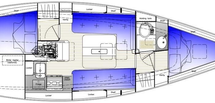 Hallberg-Rassy 310 Layout 1