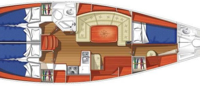 Sweden Yachts 40 Layout 1