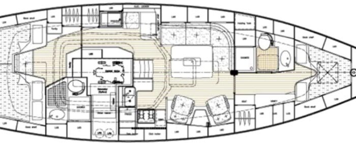 Hallberg-Rassy 43, ZAPPA Layout 1