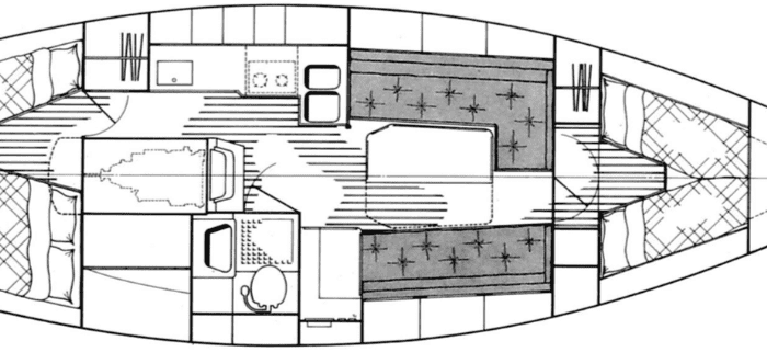 Najad 343, EOS Layout 1