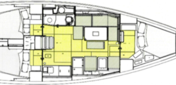 Dufour 410 Grand Large Layout 1
