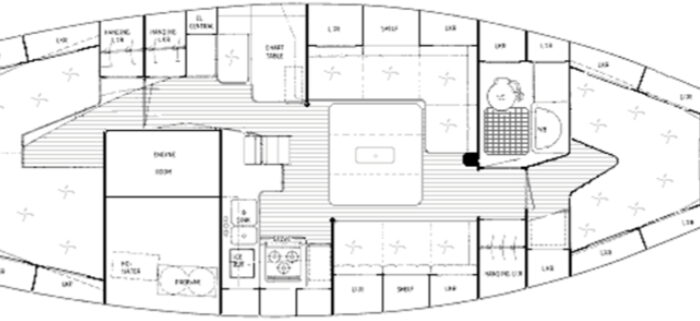 Hallberg-Rassy 36, MAVERICK Layout 1