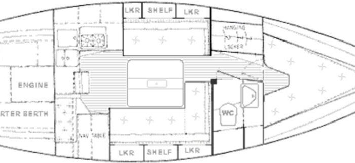 Hallberg-Rassy 312 MkII, CARA MIA Layout 1