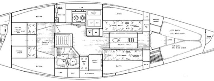Nautor Swan 44, EXIT Layout 1