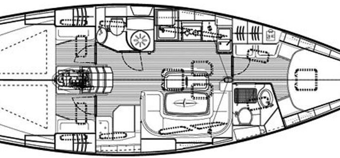 Bavaria 40 Cruiser, CROSSROAD Layout 1